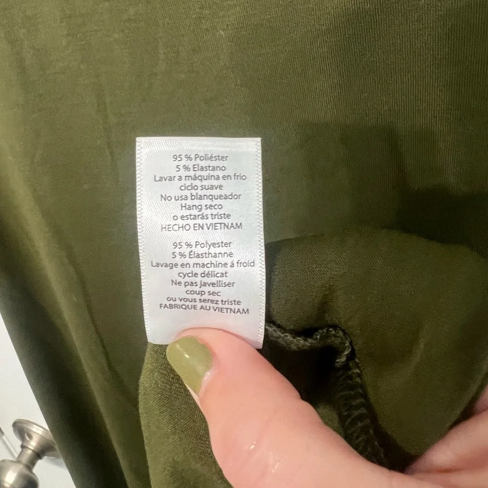 LulaRoe Army Green Carly Dress NWOT - Picture 5 of 7